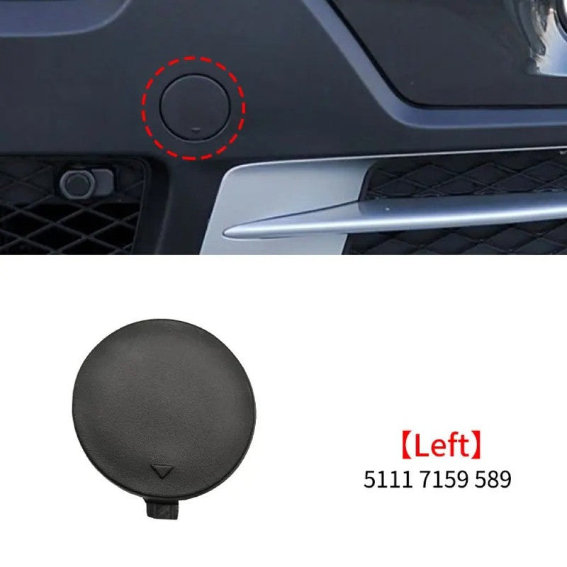 Car Craft Compatible With Bmw X5 E70 2006-2010 Front Bumper Tow Hook Towing Tochan Trailer Cover 51117159589 Unpainted Left - CAR CRAFT INDIA