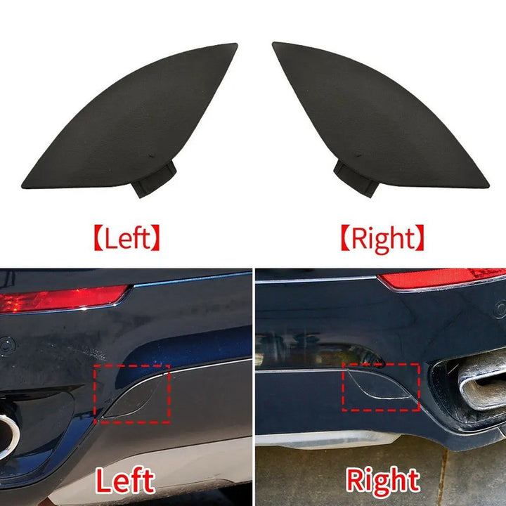 Car Craft Compatible With Bmw X6 E71 2006-2014 Rear Bumper Tow Hook Towing Tochan Trailer Cover 51127176252 Unpainted Right - CAR CRAFT INDIA