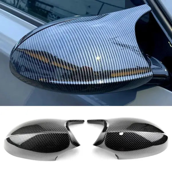 Car Craft Compatible With Bmw 1 Series E87 81 82 2004-2009 3 Series E90 E91 E92 E93 2005-2007 M3 M4 M5 M6 M7 Side Rear View Case Door Wing Cap Shell Housing Mirror Covers Carbon Fiber Look