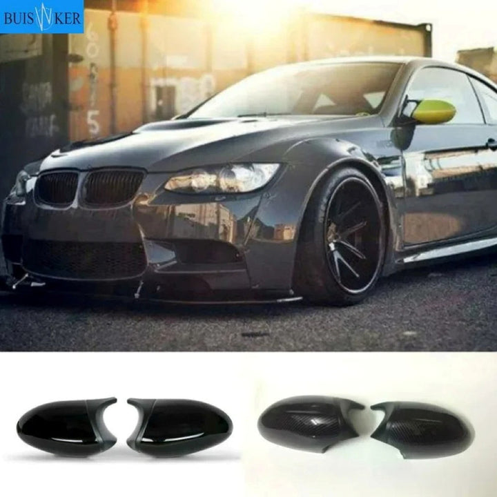 Car Craft Compatible With Bmw 1 Series E87 81 82 2004-2009 3 Series E90 E91 E92 E93 2005-2007 M3 M4 M5 M6 M7 Side Rear View Case Door Wing Cap Shell Housing Mirror Covers Glossy Black