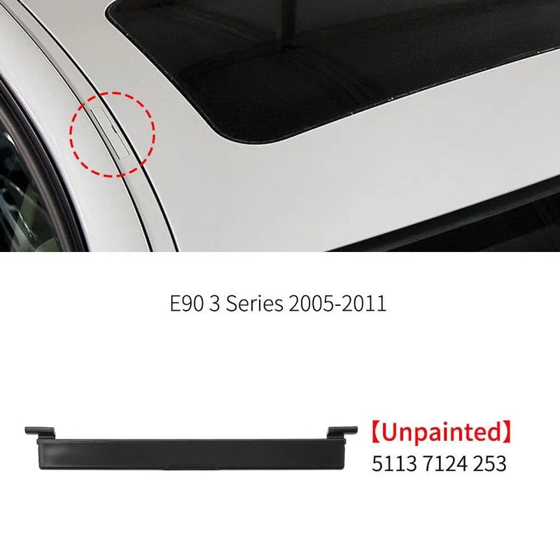 Car Craft Compatible With Bmw 3 Series E90 2005-2012 Car Roof Rail Molding Trim Luggage Rack Cover Plate 51137124253 Unpainted - CAR CRAFT INDIA