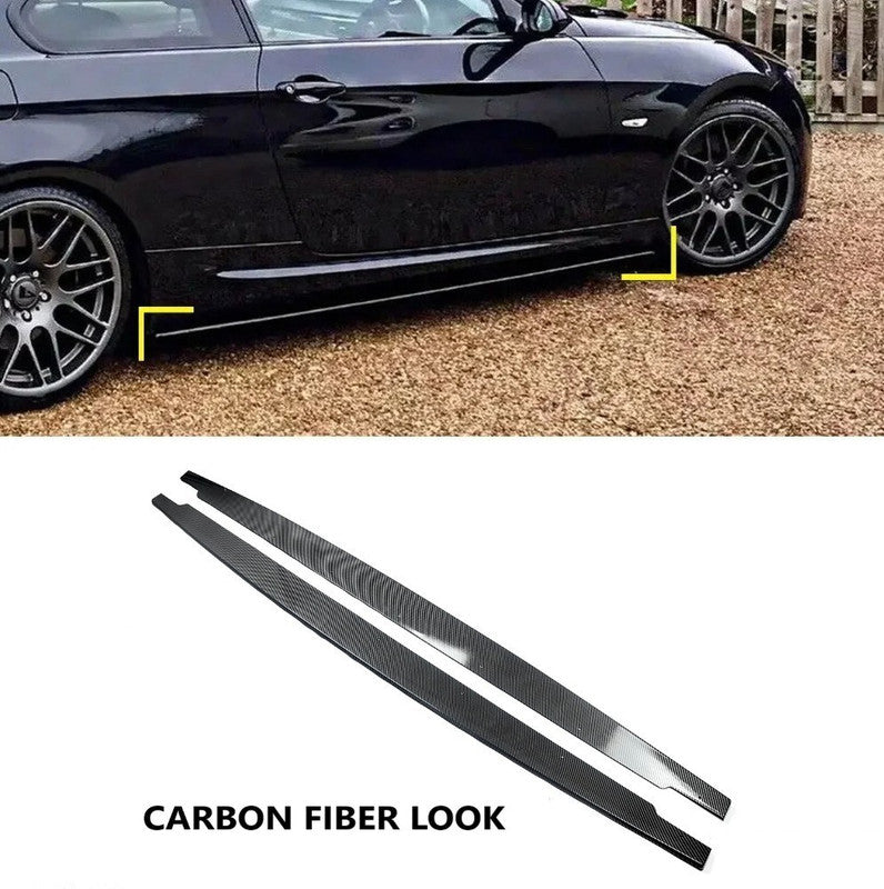 Car Craft Compatible With Bmw 3 Series E90 E91 E92 2005-2012 Side Skirt Extension Splitter Mp Style Ar-bm-0276 Cf Carbon Fiber Look CC-8558 - CAR CRAFT INDIA