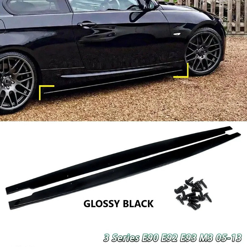 Car Craft Compatible With Bmw 3 Series E90 E91 E92 2005-2012 Side Skirt Extension Splitter Mp Style Ar-bm-0276 Gb Glossy Black CC-8557 - CAR CRAFT INDIA