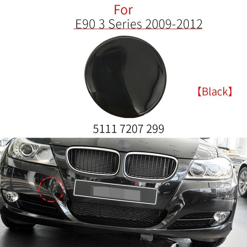 Car Craft Compatible With Bmw 3 Series E90 Lci 2009-2012 Front Bumper Tow Hook Towing Tochan Trailer Cover 51117207299 Unpainted - CAR CRAFT INDIA