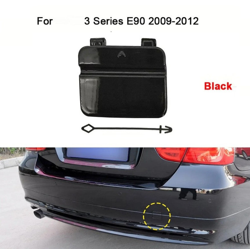 Car Craft Compatible With Bmw 3 Series E90 Lci 2009-2012 Rear Bumper Tow Hook Towing Tochan Trailer Cover 51127202673 Unpainted - CAR CRAFT INDIA