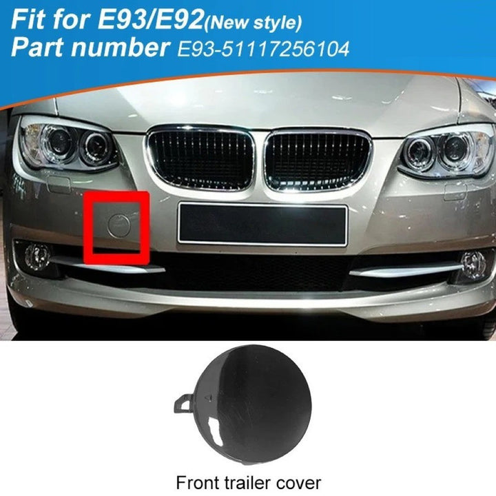 Car Craft Compatible With Bmw 3 Series E92 E93 Lci M3 M4 2011-2014 M Sport Front Bumper Tow Hook Towing Tochan Trailer Cover 51117256104 Unpainted Usa - CAR CRAFT INDIA