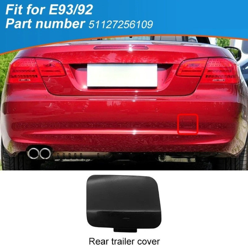 Car Craft Compatible With Bmw 3 Series E92 E93 Lci M3 M4 2011-2014 M Sport Rear Bumper Tow Hook Towing Tochan Trailer Cover 51127256109 Unpainted Usa - CAR CRAFT INDIA