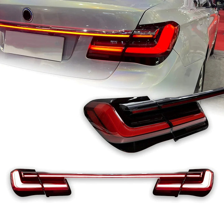 Car Craft Compatible With Bmw 7 Series F02 2009-2015 Car Rear Upgraded Tail Light Lamp Xenon Taillight Retrofit Upgrade Modified Led Drl Hid Laser Style With Centre Bar