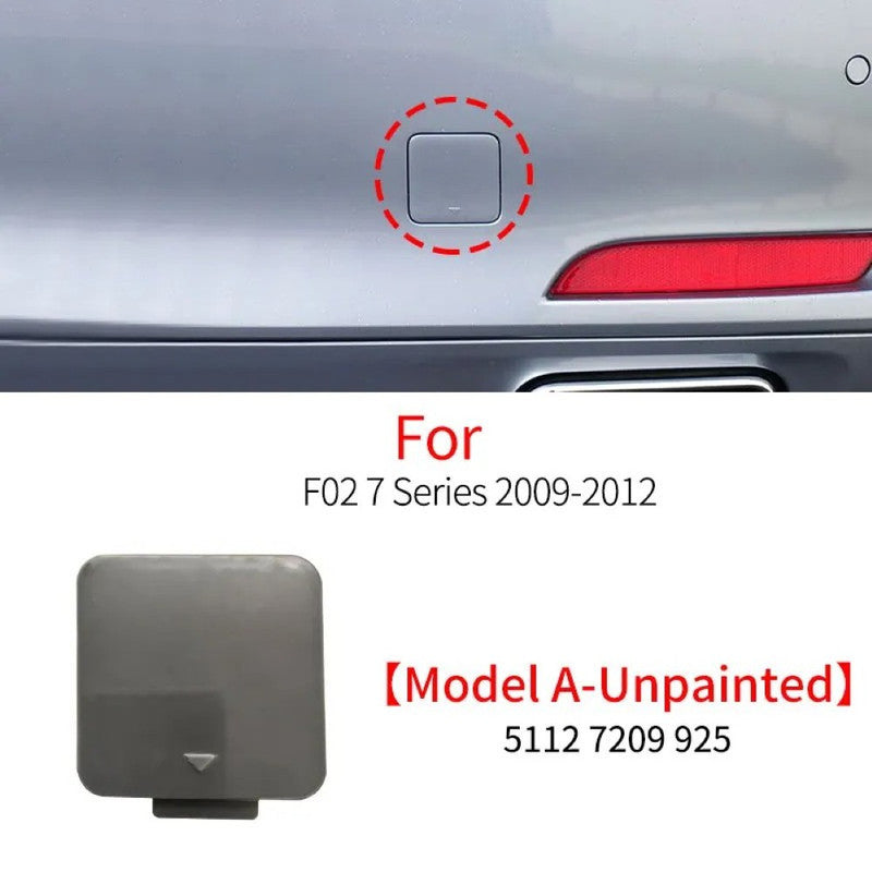 Car Craft Compatible With Bmw 7 Series F02 2009-2012 Rear Bumper Tow Hook Towing Tochan Trailer Cover 51127209925 Unpainted A - CAR CRAFT INDIA