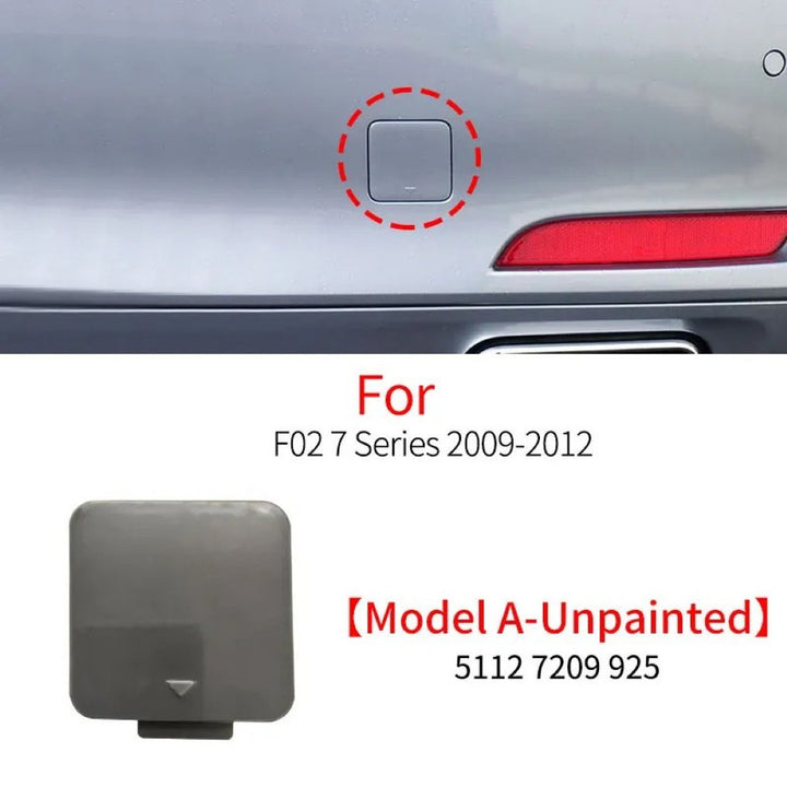 Car Craft Compatible With Bmw 7 Series F02 2009-2012 Rear Bumper Tow Hook Towing Tochan Trailer Cover 51127209925 Unpainted A - CAR CRAFT INDIA