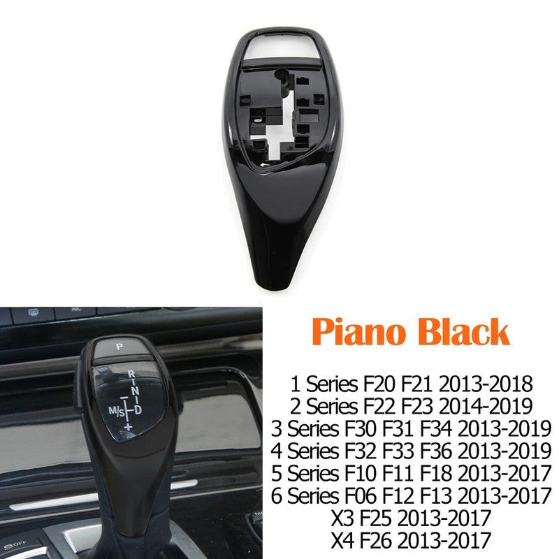 Car Craft Compatible With Bmw 1 2 3 4 5 6 7 Series F20 F22 F30 F34 14-18 F32 14-18 F10 F07 F12 F06 13-17 F01 F02 09-15 X3 X4 F25 F26 13-16 Gear Shift Knob Trim Cover 61319252141-a3-3 Piano Glossy Black CC-7830 - CAR CRAFT INDIA