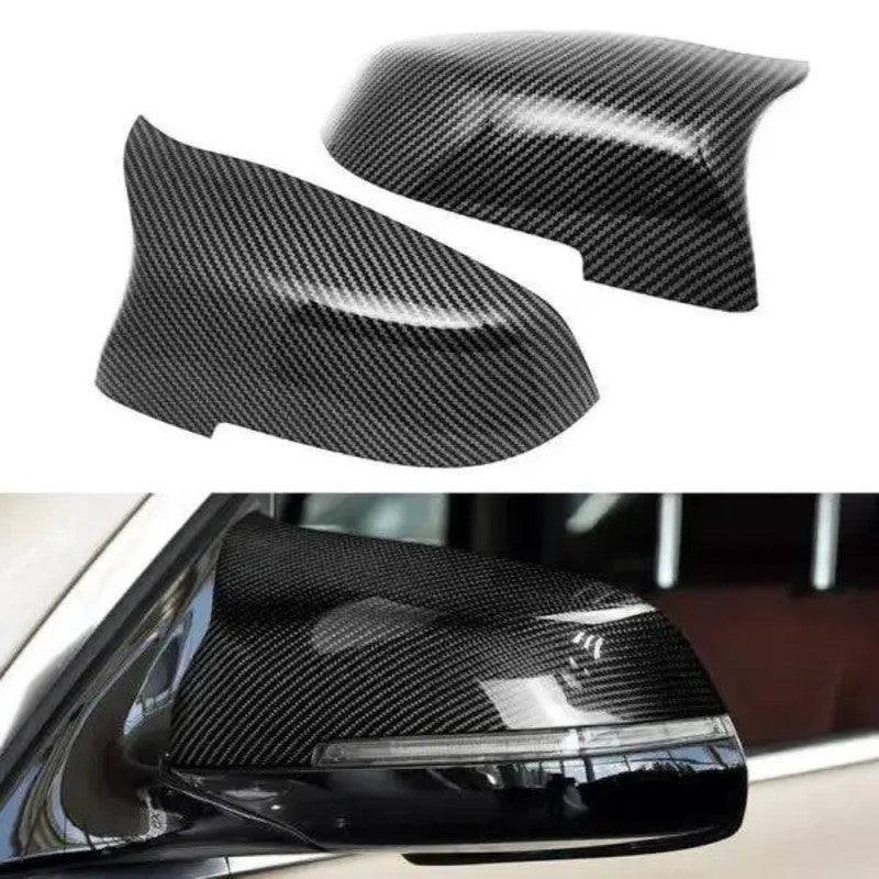 Car Craft Compatible With Bmw 5 Series F10 F07 Gt 14-17 6 Series F06 F12 13-16 7 Series F02 13-16 M3 M4 M5 M6 M7 Side Rear View Case Door Wing Cap Shell Housing Mirror Covers Carbon Fiber Look