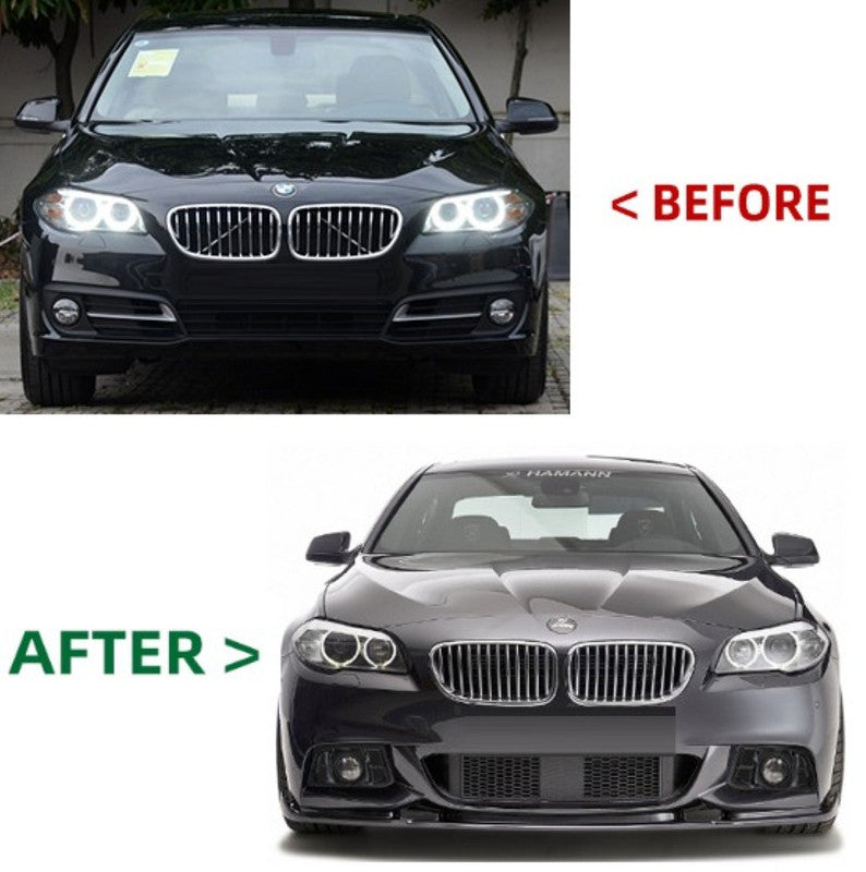 Car Craft Compatible With Bmw 5 Series F10 2010-2017 Front Bumper Upgrade Convert To Msports Mt M Tech Style Bodykit