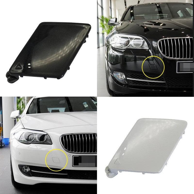 Car Craft Compatible With Bmw 5 Series F10 2010-2013 Front Bumper Tow Hook Towing Tochan Trailer Cover 51117246868 Unpainted - CAR CRAFT INDIA