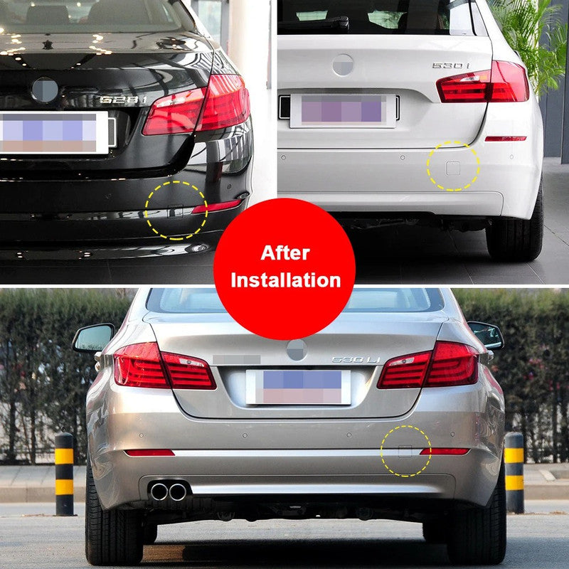 Car Craft Compatible With Bmw 5 Series F10 2010-2013 Rear Bumper Tow Hook Towing Tochan Trailer Cover 51127240133 Unpainted - CAR CRAFT INDIA