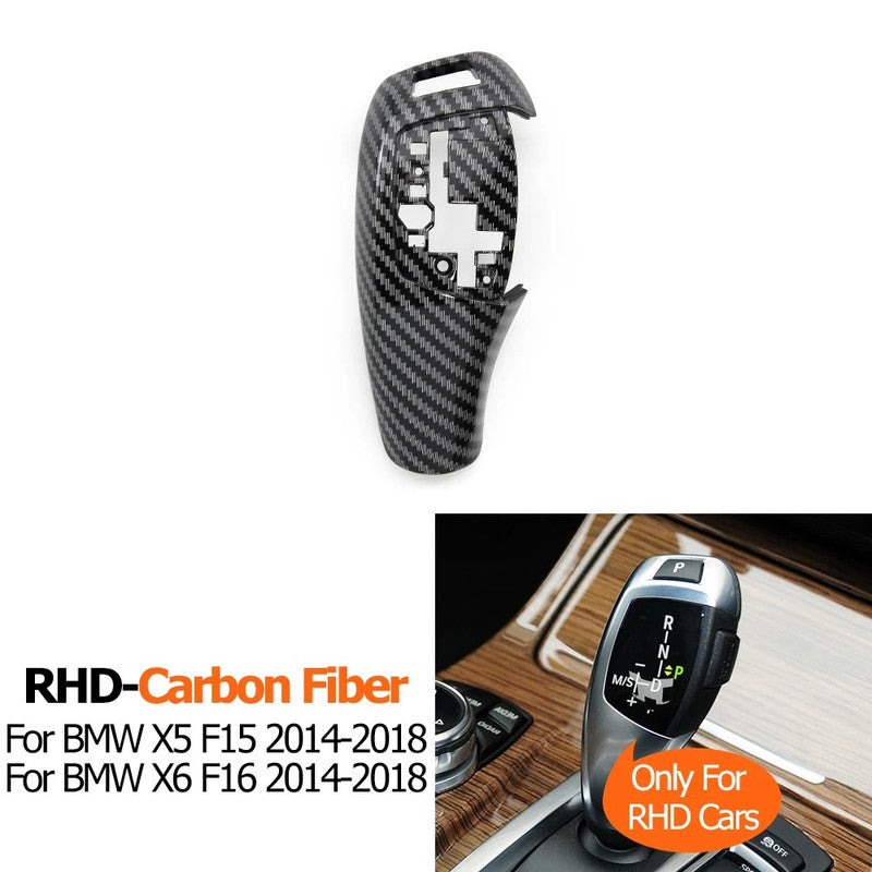 Car Craft Compatible With Bmw X5 X6 Series F15 F16 2014-2018 Car Gear Shifter Leaver Knob Shift Lever Cover Replacement 61319346826-a-2 Model A Carbon Fiber CC-7814 - CAR CRAFT INDIA