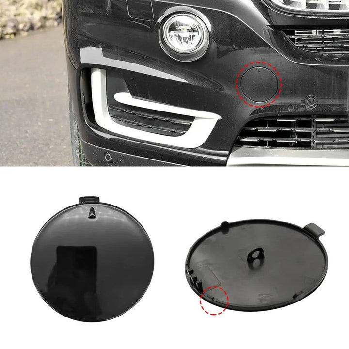 Car Craft Compatible With Bmw X5 F15 2014-2018 Front Bumper Tow Hook Towing Tochan Trailer Cover 51117378591 Unpainted - CAR CRAFT INDIA