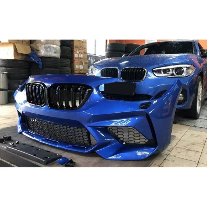 Car Craft Compatible With Bmw 1 Series F20 2012-2014 Front Bumper Upgrade Convert To F20 M2c Bumper Gril Bodykit