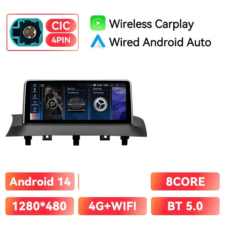 Car Craft Compatible With Bmw X3 X4 F25 F26 2010-2017 Android Multimedia Infotainment Touchscreen Dvd Player Wireless Carplay Android Auto 4gb +64gb 10.25 Inch Cic