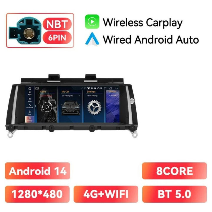 Car Craft Compatible With Bmw X3 X4 F25 F26 2010-2017 Android Multimedia Infotainment Touchscreen Dvd Player Wireless Carplay Android Auto 4gb +64gb 8.8 Inch Nbt