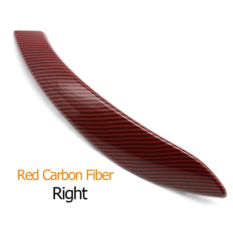 Car Craft Compatible With Bmw 3 Series F30 2012-2018 3 Series Gt F34 2012-2018 4 Series F36 F32 F33 F80 F82 F83 Interior Car Door Pull Handle Outer Cover Trim Panel 51417275488r Red Carbon Fiber Right CC-7840 - CAR CRAFT INDIA