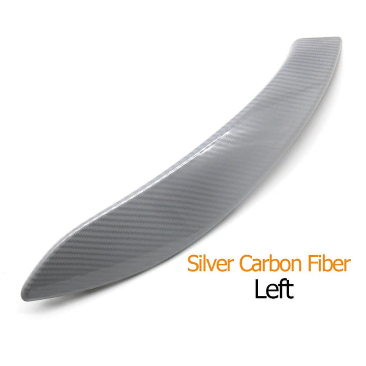 Car Craft Compatible With Bmw 3 Series F30 2012-2018 3 Series Gt F34 2012-2018 4 Series F36 F32 F33 F80 F82 F83 Interior Door Pull Handle Outer Cover Trim Panel 51417275487l Silver Carbon Fiber Left CC-7841 - CAR CRAFT INDIA