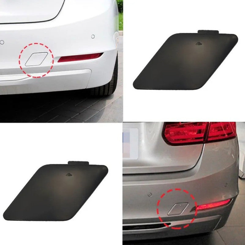 Car Craft Compatible With Bmw 3 Series F30 2012-2015 Rear Bumper Tow Hook Towing Tochan Trailer Cover 51127312748 Unpainted - CAR CRAFT INDIA