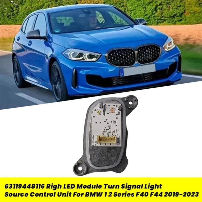 Car Craft Compatible With Bmw 1 2 Series F40 F44 2019-2024 Headlight Drl Daytime Running Light Led Light Angel Eyes Control Unit Turn Signal Cornering Indicator Light Module 63119448116 Right CC-7801 - CAR CRAFT INDIA