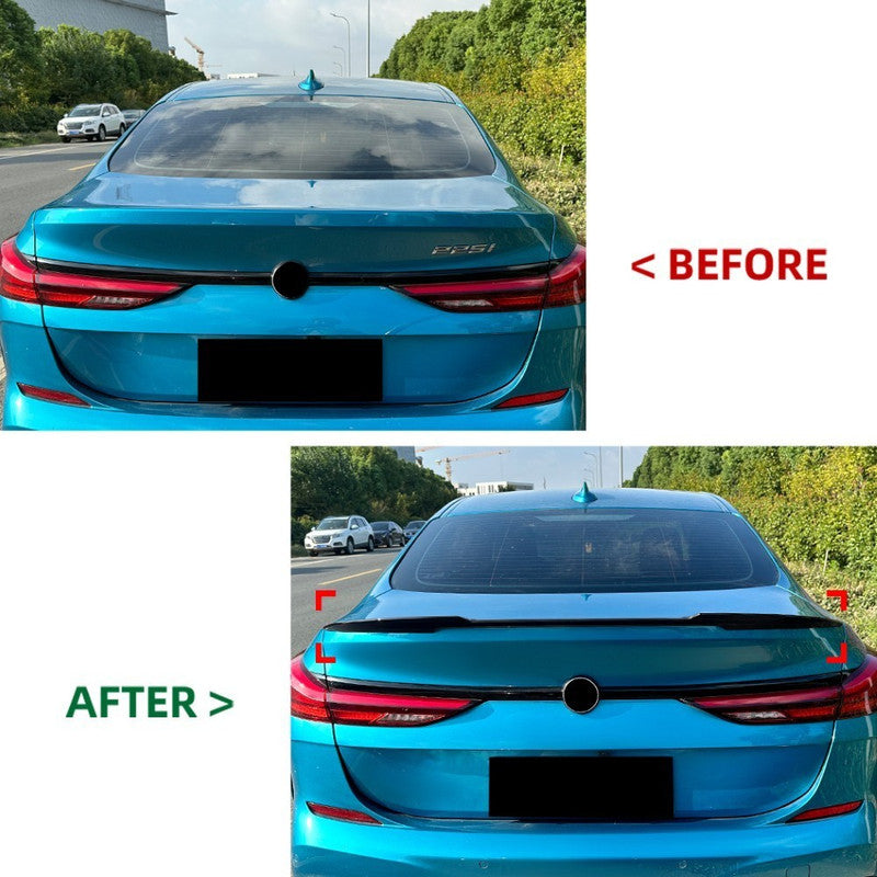 Car Craft Compatible With Bmw 2 Series F44 2020-2024 Rear Trunk Boot Wing Lip Mid Spoiler M Sports M Performenece Psm Style Zst-873 Cf Carbon Fiber Look Bm-069