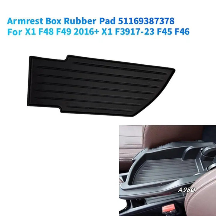 Car Craft Compatible With Bmw X1 F48 F49 2016-2024 Car Central Control Armrest Box Rubber Pad Storage Box Pad For LHD Car USA 51169387378 CC-8977