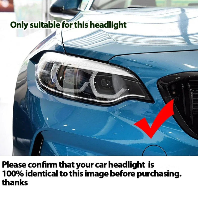 Car Craft Compatible With Bmw 2 Series F22 F23 M240i F87 M2 Facelift 2018-2021 Led Style Headlight Drl Daytime Running Light Angel Eye Led Module Yellow Color Csl Style