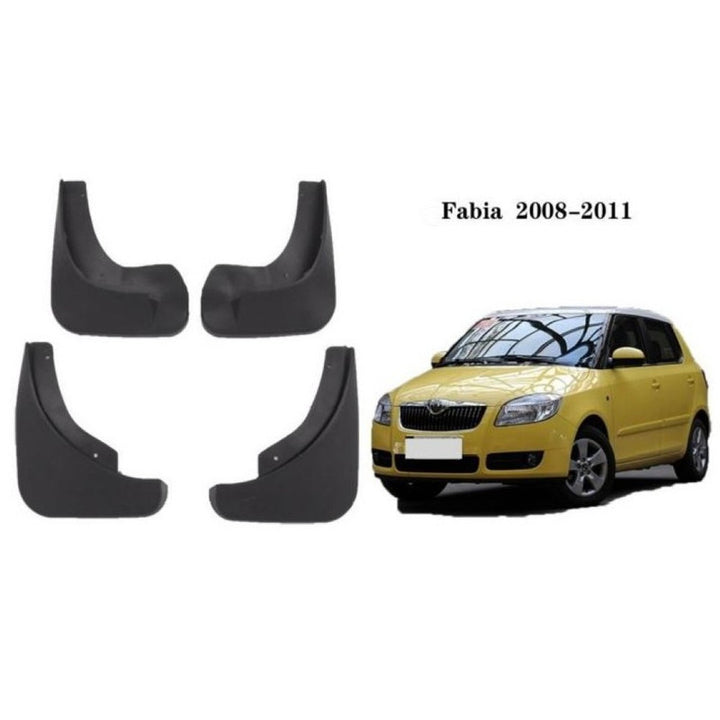 Car Craft Compatible With Skoda Fabia 2008-2012 Car Tyre Mudflaps Mud Flap Mud Guard Fender Splash Guard Sk1004 CC-7521 - CAR CRAFT INDIA