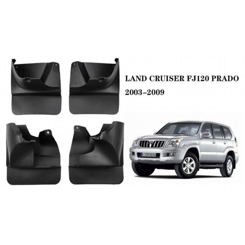 Car Craft Compatible With Toyota Prado Fj120 2003-2009 Car Tyre Mudflaps Mud Flap Mud Guard Fender Splash Guard To3031 CC-7329 - CAR CRAFT INDIA