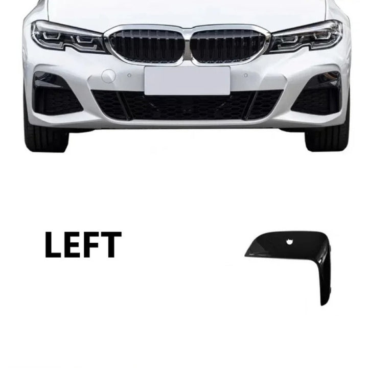 Car Craft Compatible With Bmw 3 Series G20 2019-2022 Front Bumper Lower Fog Lamp Light Grill Cover Left Trim 51118089207 8079595gc