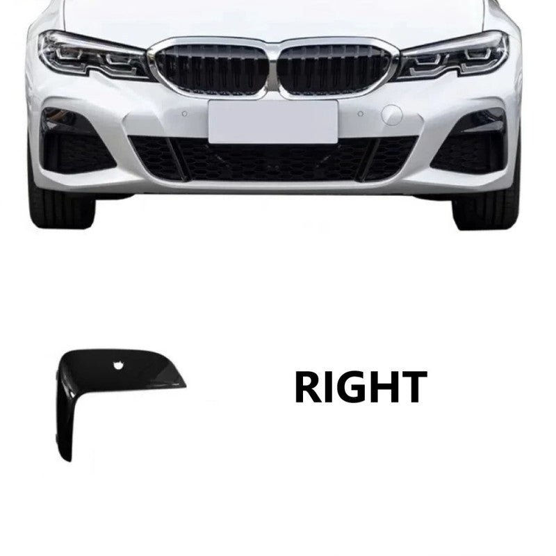 Car Craft Compatible With Bmw 3 Series G20 2019-2022 Front Bumper Lower Fog Lamp Light Grill Cover Right Trim 51118089208 8079595gc