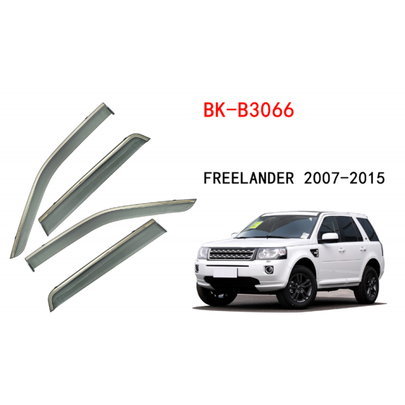 Car Craft Compatible With Range Land Rover Freelander 2 2007-2015 Rain Shine Side Window Wind Deflectors Rain Sun Guard Door Visor Doorvisor Deflector Visor Shades Ventvisor Strip CC-7708 - CAR CRAFT INDIA