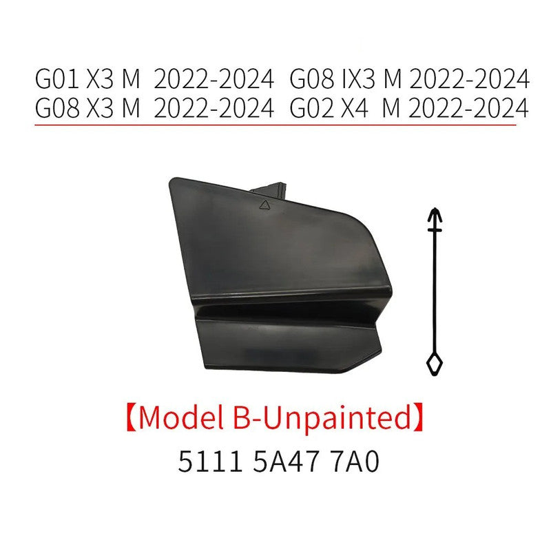 Car Craft Compatible With Bmw X3 G01 G08 X4 G02 2022-2024 M Sport X3m Front Bumper Tow Hook Towing Tochan Trailer Cover 51115a477a0 Unpainted B - CAR CRAFT INDIA