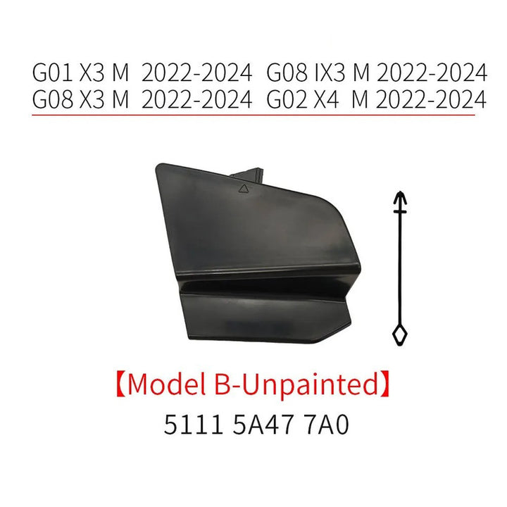 Car Craft Compatible With Bmw X3 G01 G08 X4 G02 2022-2024 M Sport X3m Front Bumper Tow Hook Towing Tochan Trailer Cover 51115a477a0 Unpainted B - CAR CRAFT INDIA