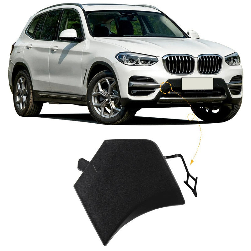 Car Craft Compatible With Bmw X3 G01 G08 2018-2020 Front Bumper Tow Hook Towing Tochan Trailer Cover 51118477665 51117399897 Unpainted - CAR CRAFT INDIA