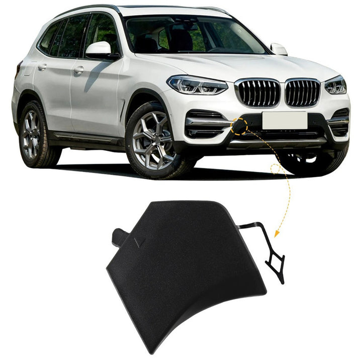 Car Craft Compatible With Bmw X3 G01 G08 2018-2020 Front Bumper Tow Hook Towing Tochan Trailer Cover 51118477665 51117399897 Unpainted - CAR CRAFT INDIA