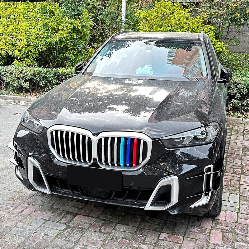 Car Craft Compatible With Bmw X5 G05 Lci 2023+ M Sport X5m Front Bumper Canard Lip Splitter Skirts Winglet Apron Spoile Air Vent Zst-980 Glossy Black