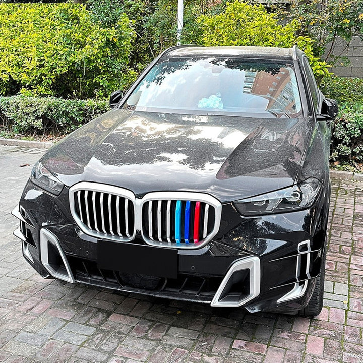 Car Craft Compatible With Bmw X5 G05 Lci 2023+ M Sport X5m Front Bumper Canard Lip Splitter Skirts Winglet Apron Spoile Air Vent Zst-980 Glossy Black