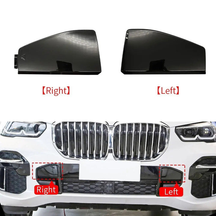 Car Craft Compatible With Bmw X5 G05 2018-2022 Front M Sport X5m Bumper Tow Hook Towing Tochan Trailer Cover 51118069237 Unpainted Right - CAR CRAFT INDIA