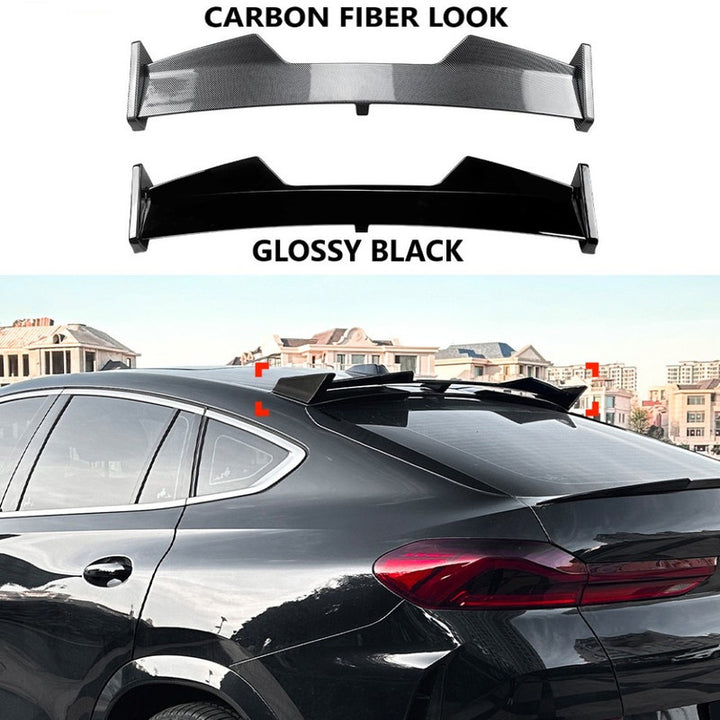 Car Craft Compatible With Bmw X6 G06 M Sport 2019+ Rear Trunk Boot Roof Wing Lip Spoiler Splitter Skirts Zst-935 Gb Glossy Black