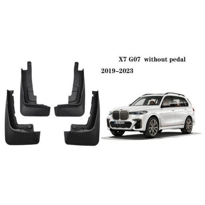 Car Craft Compatible With Bmw X7 G07 2019-2023 Without Pedal Car Tyre Mudflaps Mud Flap Mud Guard Fender Splash Guard Bm2016
