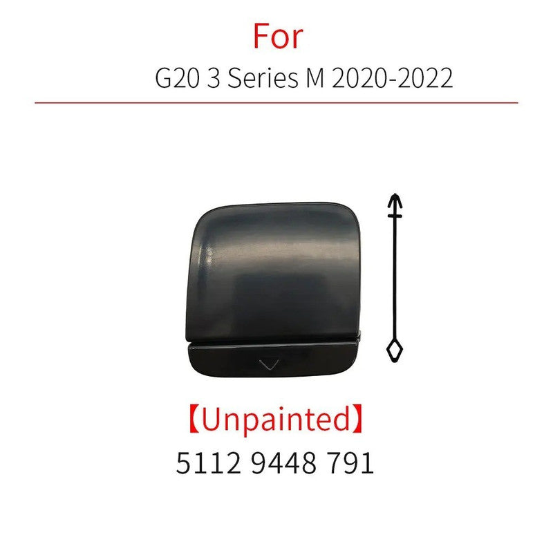 Car Craft Compatible With Bmw 3 Series G20 2020-2022 M Sport M Tech Rear Bumper Tow Hook Towing Tochan Trailer Cover 51129448791 Unpainted - CAR CRAFT INDIA