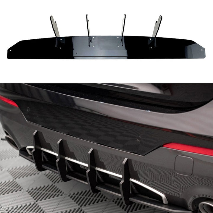 Car Craft Compatible With Bmw 4 Seires G22 M4 2020+ M Sports Bumper Rear After Lip Diffuser Splitter Skirts Flag Usa