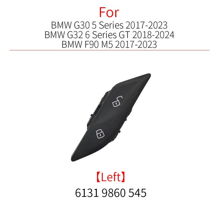Car Craft Compatible With Bmw 5 Series G30 2017-2023 6 Series G32 Gt 2018-2023 Car Interior Central Door Lock Unlock Switch Button Cover 61319860545 Left - CAR CRAFT INDIA