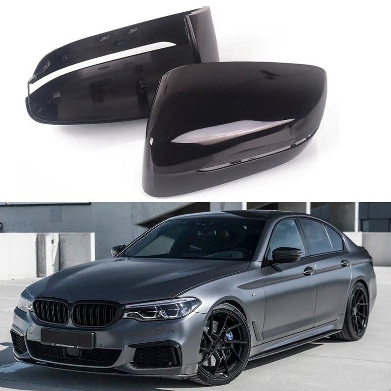 Car Craft Compatible With Bmw 3 Series G20 4 Series G22 5 Series G30 17-23 7 Series G12 16-23 8 Series G14 M3 M4 M5 M6 M7 Side Rear View Case Door Wing Cap Shell Housing Mirror Covers Glossy Black RO