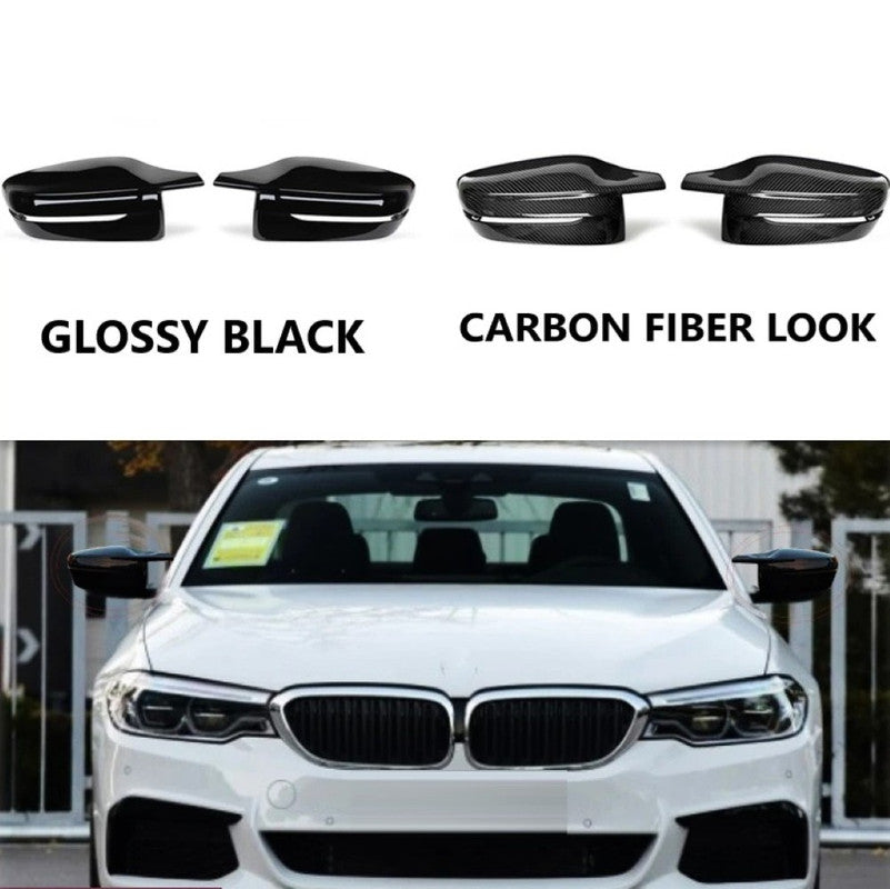 Car Craft Compatible With Bmw 4 3 Series G20 19-24 G22 5 Series G30 17-23 7 Series G12 16-23 8 Series G14 M3 M4 M5 M6 M7 Side Rear View Case Door Wing Cap Shell Housing Mirror Covers Glossy Black M3S